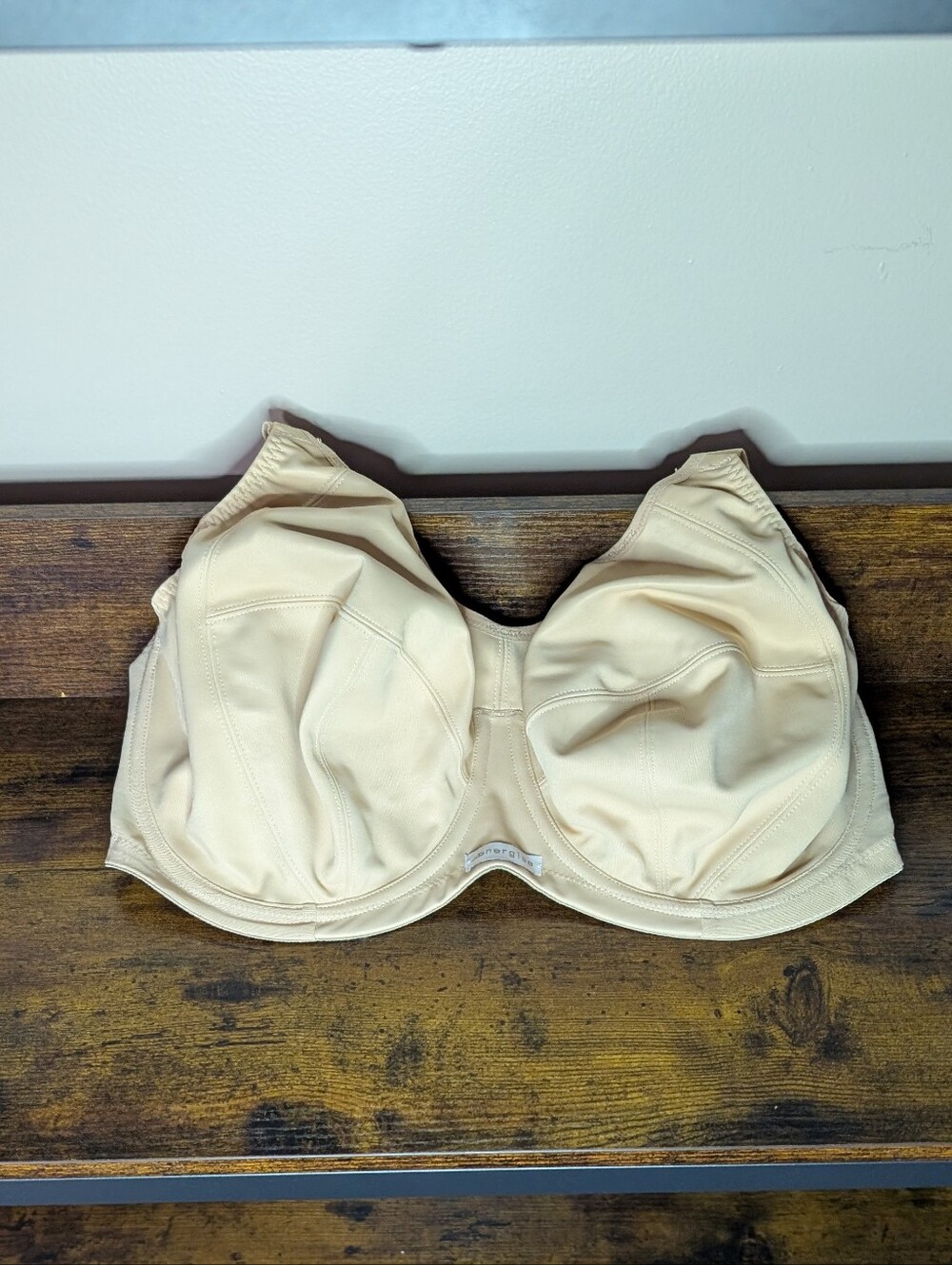 Elomi Energise Underwire Sports Bra EL8041 Nude Beige US 38H